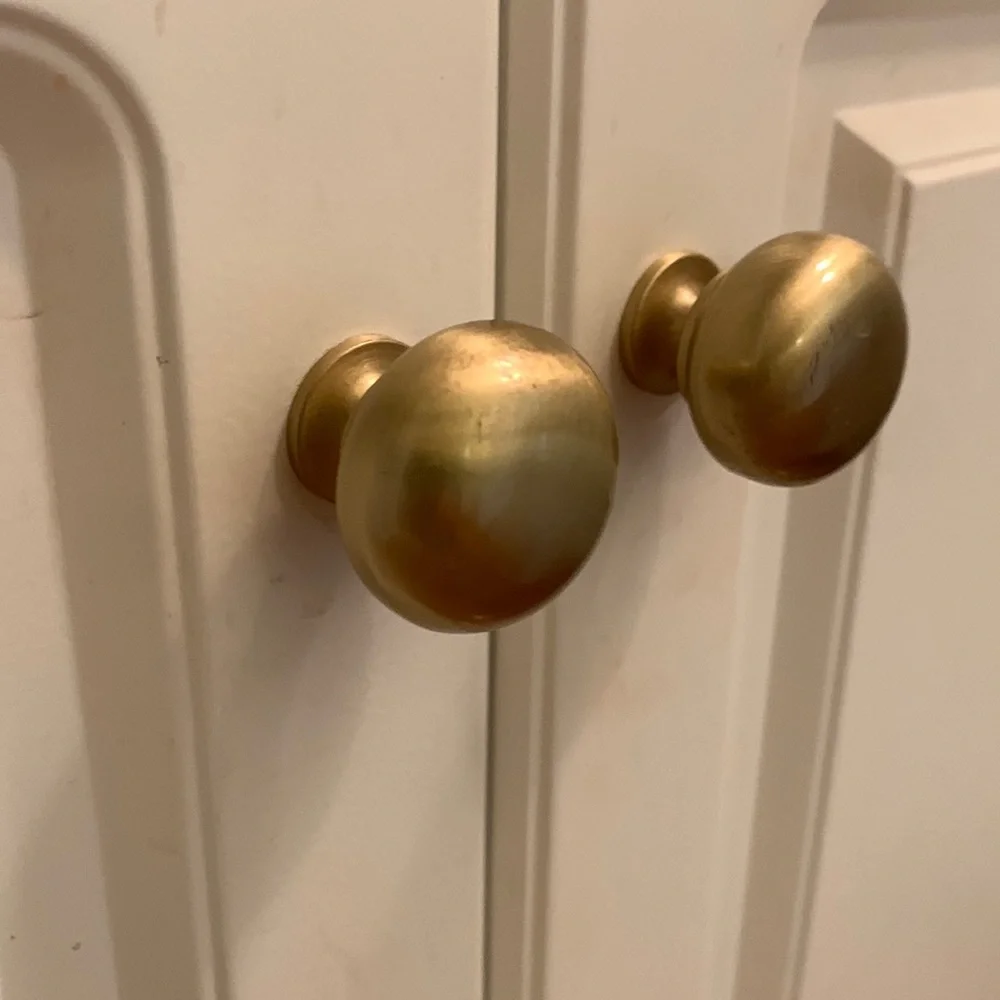 14 Knobs for cupboards. Brushed gold colour - Picture 1 of 3